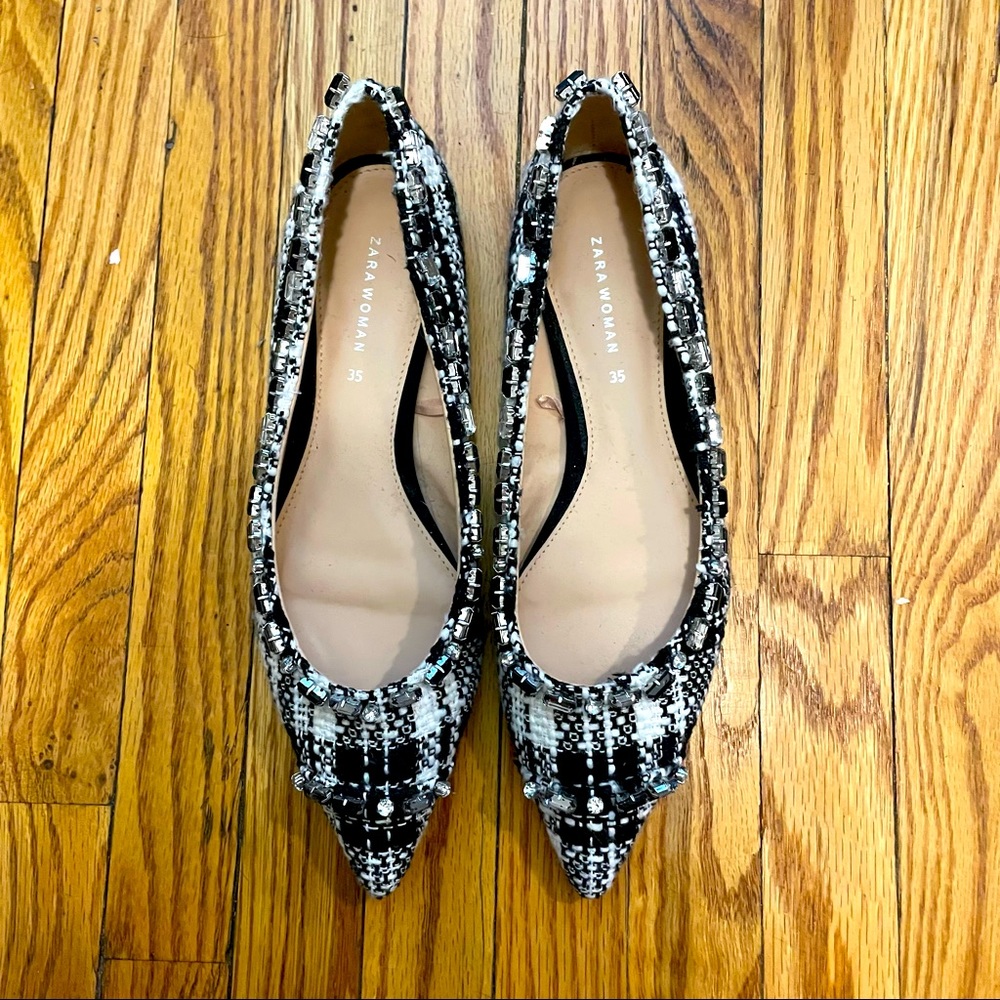 Zara flats size 35